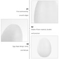 thumbnail image 3 of Miangastore Foam Egg Models White 28Pcs 3Inch, 3 of 8