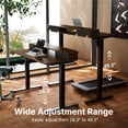 thumbnail image 4 of CHITOOMA 48″ x 24″ Standing Desk with Drawers, Electric Height Adjustable Sit Stand Desk with Storage Shelf, Black, 4 of 9