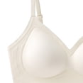 thumbnail image 4 of Yotami Womens T-Shirt Bras Everyday Support Bra for Daily Solid Color Push Up Wireless Bra, 32A, Coffee, 4 of 4