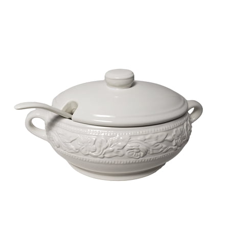 Dolomite Soup Tureen with Ladle 67.6 oz