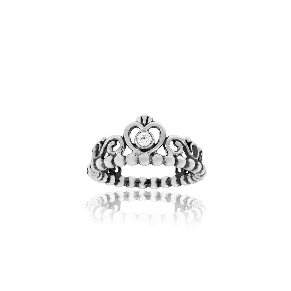 Princess Crown Ring Princess Ring Sterling Silver Princess Wish Ring With Clear CZ Ring Woman Jewelry Extraordinary Ring Queen Girl Ring