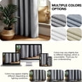 thumbnail image 6 of Deconovo Total Blackout Linen Look Curtains for Living Room Bedroom, Thermal Insulated Panels with Back Tab and Rod Pocket, Dark Gray, 38 x 63 Inch, Set of 2, 6 of 10