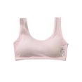 thumbnail image 3 of GYRATEDREAM Girls Training Bra Racerback Sports Seamless Bras Teen Bra Comfort Seamless Cotton Cropped Vest for 12-14L Multi-color, 3 of 9