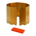 thumbnail image 4 of jinwen Camp Stove Windscreen Foldable Compact Wind Protection for BBQ Cooker Hiking Gold, 4 of 9