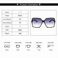 thumbnail image 4 of Fashion Women Oversized Sunglasses Brand Designer Big Frame Sun Glasses for Female Trendy Shade with Gradient Lense UV400, 4 of 5