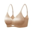 thumbnail image 4 of Zpanxa Wireless Support Bra for Women Anti Sagging Seamless Comfort Full Coverage Soft Cup Everyday T-Shirt Bra Lightly Padded Neutral Colors, 4 of 4
