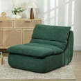 thumbnail image 2 of HOMCOM Floor Sofa with Single Piece Foam, Armless Floor Chair Couch, Green, 2 of 10