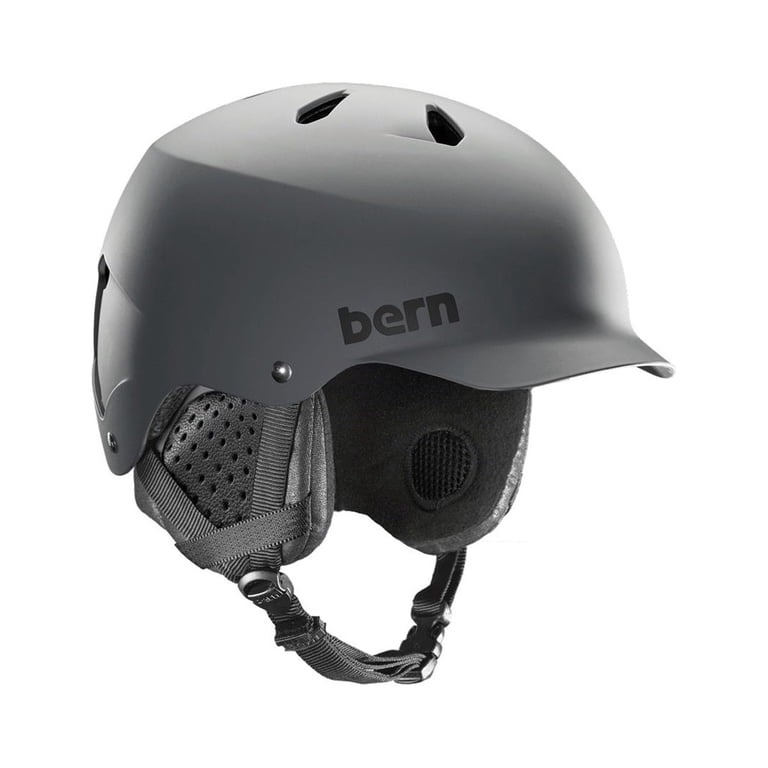 bern watts eps audio black snowboard helmet Carbon Adult Ski and for Men and Women, Brim Style, Multi-Sport Certified, Rotating Impact Protection, Adjustable Fit, Knit Lining Sports & Outdoors Designed as the original quiver Bern Watts 8-Tracks Matte Black
