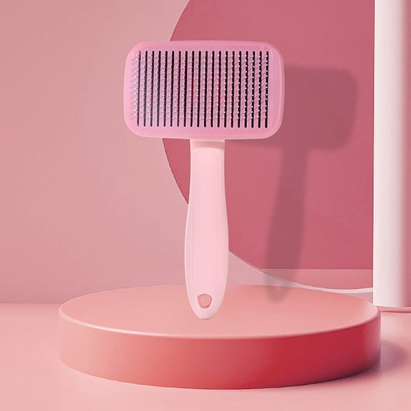 100Fens Self Cleaning and Exfoliating Brush for Dogs and Cats Friendly Brush Dog Grooming Brush Exfoliating Dog Brush Removing Brush Puppy Brush