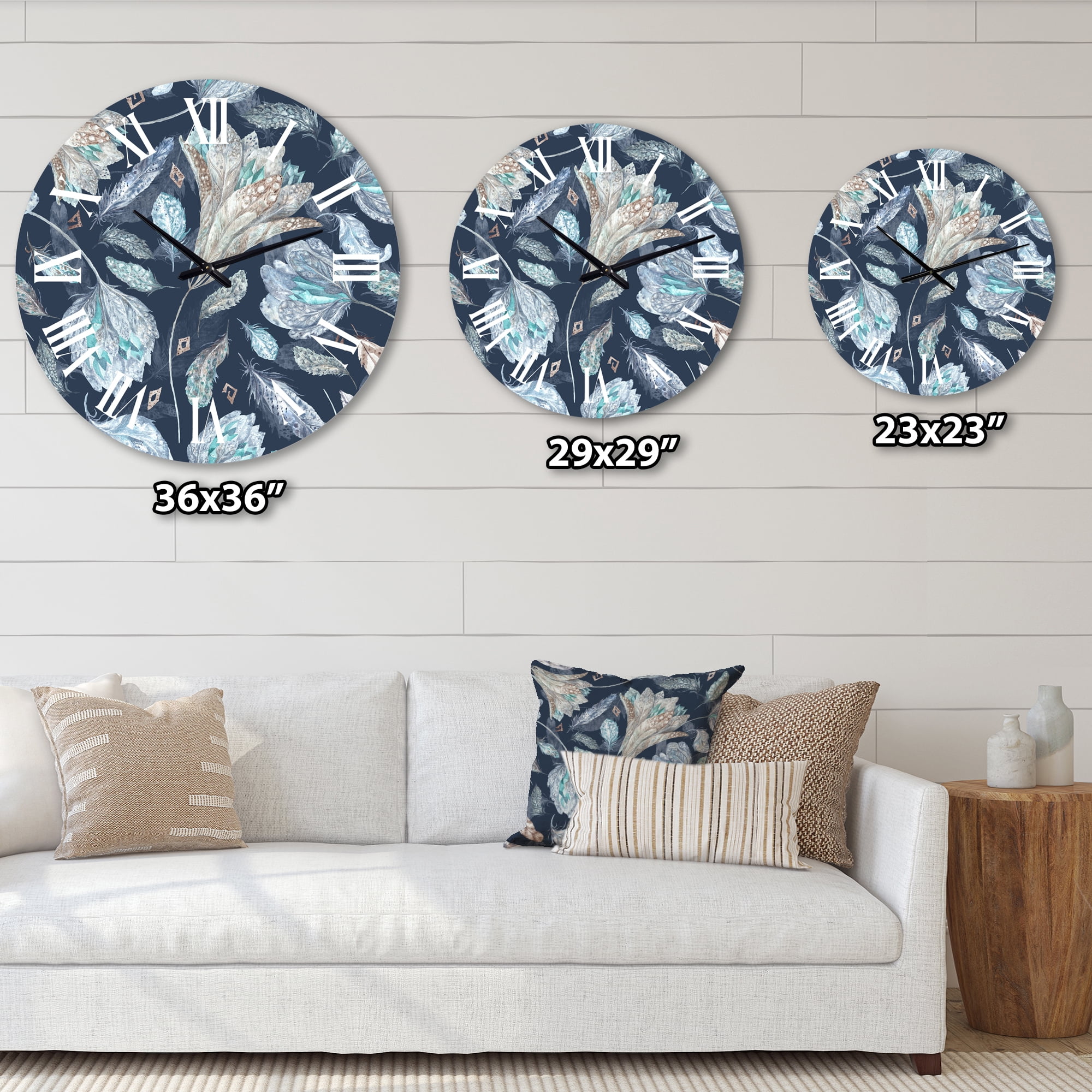 Designart 1 in Quartz Traditional Wall Clock