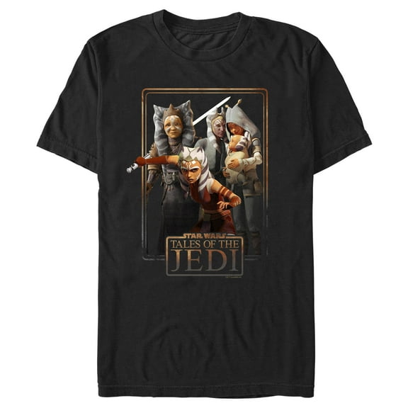 Men's Star Wars: Tales of the Jedi Togruta Poster  Graphic Tee Black 3X Large