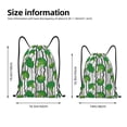 thumbnail image 2 of Xecao Broccoli 2 Pattern Sports Drawstring Backpack - String Swim Gym Bag with Wet Proof Pocket for Women&Men-Medium, 2 of 6