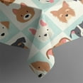 thumbnail image 5 of Lovely Dog Breeds Square Tablecloth,Waterproof Square Table Cover,Wipeable Spillproof Washable Table Cover for Home Kitchen Party Decor 60"x60"(152x152cm), 5 of 6