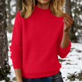 thumbnail image 2 of WCJM Women's Red Turtleneck Sweater First Line Ready Made Clothing Half Turtleneck Slim Fitting Bottoming Shirt for Women Autumn and Winter 2026 New Sweater Slimming Inner Sweater, 2 of 6
