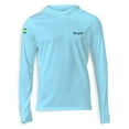 thumbnail image 2 of SCALES Tuna Frenzy Hooded Long Sleeve Performance Shirt Light Blue, Medium Hoodie, 2 of 3