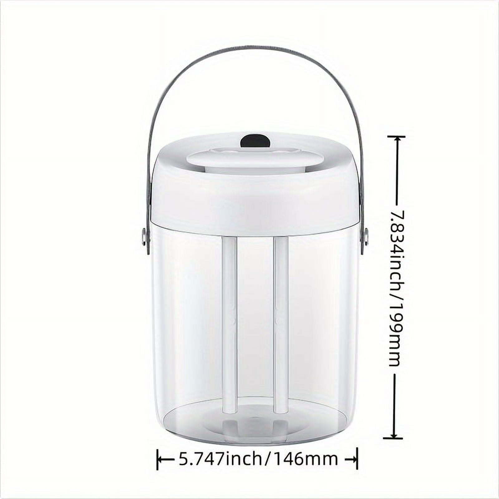 2025 New Version, 2L Large Capacity Dual Mist Humidifier with Handle & Digital Display, Portable Desktop Humidifier, Ultra-Quiet USB-Powered for Home Office Bedroom(Digital display version White)