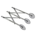 thumbnail image 3 of 3 Wheel Stainless Steel Pastry Cutter, Pastry Cutter Rust Proof Accurate Adjustable Wing Nut  For Dough For Pizza For Baking, 3 of 8
