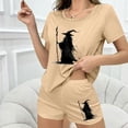 thumbnail image 7 of Censtreet Women's Pajama Sets Halloween Short Sleeve Pjs 2 Piece Top and Shorts Sleepwear Comfy Soft Lounge Sets S-XL, 7 of 7
