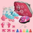 thumbnail image 2 of TOPCHANCES 4 Size Adjustable Roller Skates with Illuminating Wheels, Light UP Wheels Roller Skates for Kids Boys Girls Beginners Gifts, M Size, 2 of 7