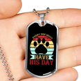 thumbnail image 2 of Every Dog Day Paw Necklace Stainless Steel or 18k Gold Dog Tag 24" Chain, 2 of 8