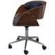 thumbnail image 4 of Silla Oficina MN4 Grupo Microtec ejecutiva Madera Minimalista Moderna Ajustable Elegante Hogar Escritorio Ergonomica Piel PU Cromada Walnut Grupo Microtec MN4 MN4, 4 of 4