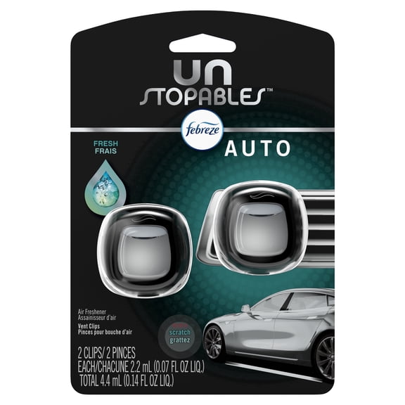 Unstopables Auto Odor-Eliminating Air Vent Clip, , 2 count