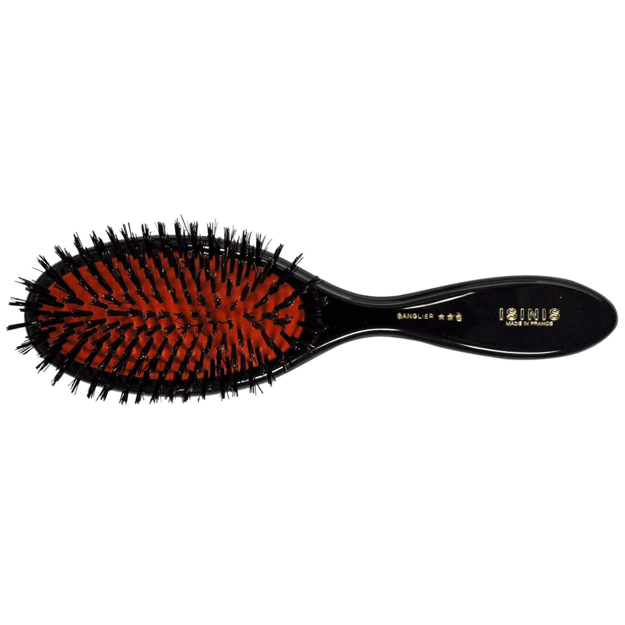 ISINIS Large Black Pure Boar Bristle Hair Brush 212 ...
