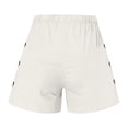 thumbnail image 4 of fatyb Summer Womens Casual Shorts Elastic High Waist Beach Shorts Drawstring Lounge Shorts with Pockets, 4 of 6
