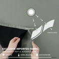 thumbnail image 7 of ZOPZO 100% Blackout Curtains, Energy Saving, Light Gray, 52W x 45L Inch, Thermal Insulated Noise Reducing Window Drapes for Living Room, 2 Panels, 7 of 7