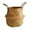 A, variant on Clearance! Zguuel Indoor Pots Planting Pots Handle with Handle Collapsible Straw Plaited Pushgrass Storage Basket Pot Basin Plaited Rattan Basket