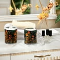 thumbnail image 4 of Yayeee 2 Pack Qtip Holder Bathroom Cotton Swab Canister with Lid Clear Dispenser Set, Forest Mushroom, 4 of 6