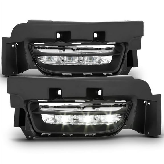 AKKON - For 2015 2016 2017 2018 2019 2020 Dodge Charger Model LED Bumper Fog Lights Set w/Switch Left   Right Side
