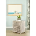thumbnail image 2 of August 1-drawer Trellis Pattern Storage Cabinet White Washed, 2 of 12