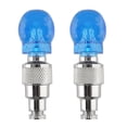 thumbnail image 2 of Rtengtunn Tapa de válvula con forma de calavera de 2 piezas Luz LED Luz de neumático de rueda para automóvil Motocicleta Bicicleta - Azul MFZFUKR LL-1256, 2 of 4