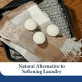 thumbnail image 2 of Cosy House Collection Wool Dryer Balls, 3-Pack – Reusable Natural Fabric Softener for Laundry, Reduces Drying Time, Wrinkles, Static & Lint, Eco-Friendly Alternative to Dryer Sheets, 2 of 7