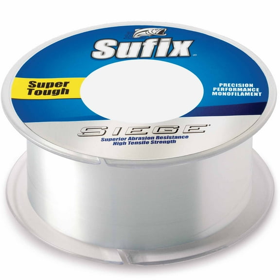 Sufix 662 Siege Monofilament Fishing Line, 3000 Yd Spool, 10 lb Clear