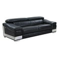 thumbnail image 2 of 31-39" Modern Black Leather Sofa, 2 of 6