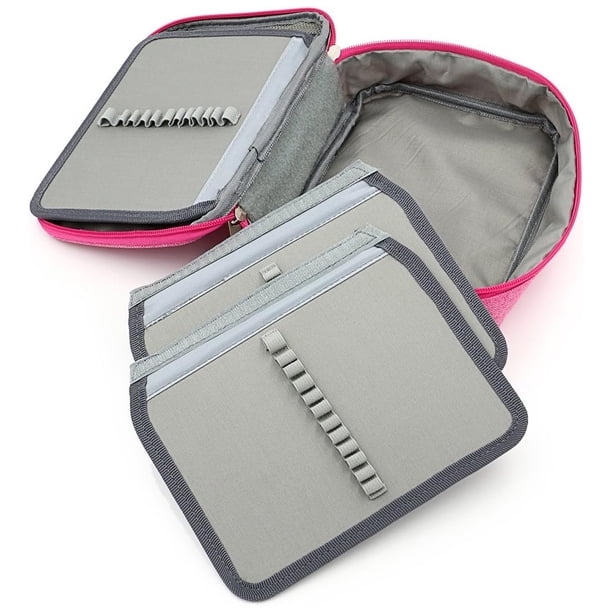 Estuche para lápices con cremallera de gran capacidad, estuche multifuncional para lápices de papelería, estuche para lápices de colores con 72 ranuras, estuches portátiles para lápices con