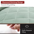 thumbnail image 4 of Sasttie 7 Pieces Queen Comforter Set, Reversible Bed in a Bag, All Season Bedding Set with Comforter, Flat Sheet, Fitted Sheet, Pillowcases & Shams, Sage Green/Beige, 4 of 7