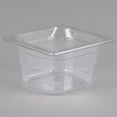thumbnail image 2 of Vollrath 8064410 Clear 1/6 Size x 4 D Low Temp Food Pan", 2 of 4