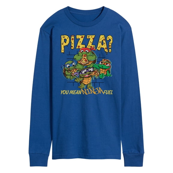 Teenage Mutant Ninja Turtles Mutant Mayhem - Pizza You Mean Ninja Fuel Men's Long Sleeve Graphic T-Shirt