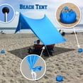 thumbnail image 5 of Sunny Easy Set Up 7' x 7' Beach Tent, Red, 5 of 10