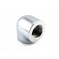 thumbnail image 2 of XSPC G1/4" Female to Female 90 Degree Elbow Fitting, Chrome, 4-pack, 2 of 7