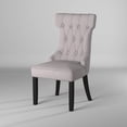 thumbnail image 3 of Alpine Furniture Manchester Set of 2 Wood Dining Side Chairs in Light Grey-Black, 3 of 7
