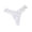 White, variant on Women’s V Shaped Lace Banding Thong Briefs Soft Stretchy Fabric Delicate Detail Solid Color For Daily Wear And Relaxed Casual Occasion