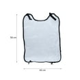 thumbnail image 2 of 1 almohadilla protectora para respaldo de asiento de coche, transparente, impermeable, antipatadas y antisuciedad, para niños, color negro., 2 of 8
