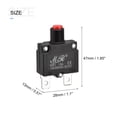 thumbnail image 2 of Unique Bargains Circuit Overload Protector 13A AC125/250V DC32V Push Button Thermal Circuit Breaker with Waterproof Caps 3pcs, 2 of 5