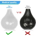 thumbnail image 3 of Bombilla de enema anal íntimo, Bombilla de enema íntima para mujeres y hombres 224ML, Bombilla de enema rectal de silicona médica, Duchas anales y vaginales sin BPA (Transparente), 3 of 5