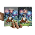thumbnail image 3 of Happy New Year Boxer Family Cheer Winter Midnight Firework Travel Passport Wallet Boxers Dog Lover Gifts Idea PU Leather Passport Holder Cover - 02025, 3 of 5