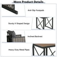 thumbnail image 2 of Gymax 3PCS Rattan Furniture Set Acacia Wood Coffee Table & 2 Chairs Backyard Patio, 2 of 4